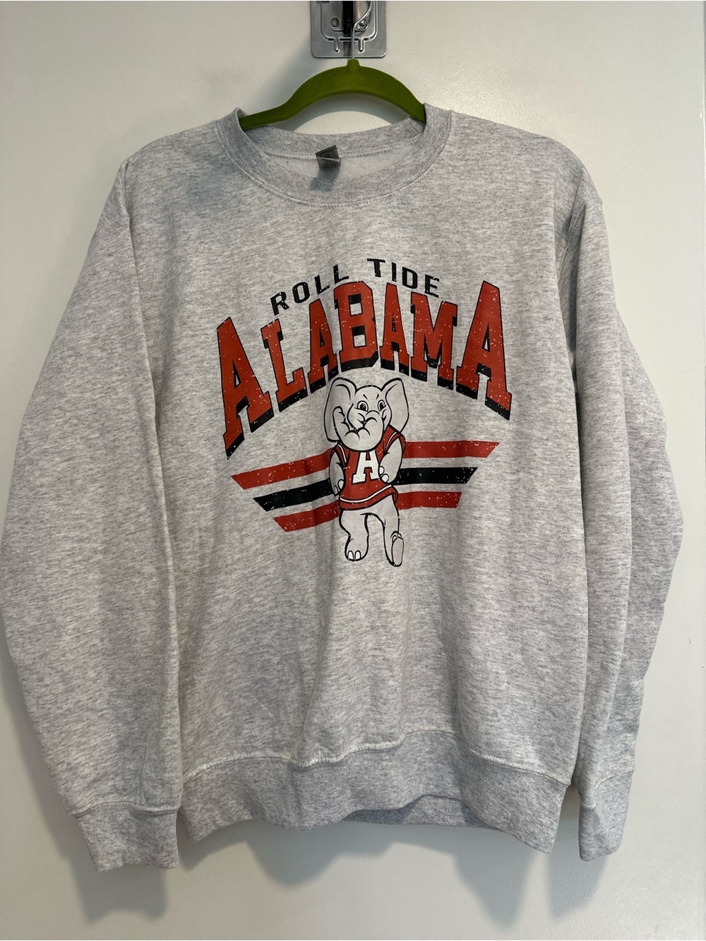 Vintage-style Alabama Crimson Tide Sz:S graphic Heather Gray Crewneck sweatshirt